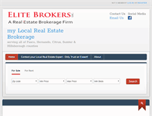 Tablet Screenshot of elitebrokers.com